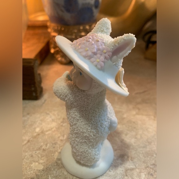 DEPT. 56-SNOWBUNNIES BONNETS & BOWS 4 1/4" Easter Egg - Picture 4 of 8